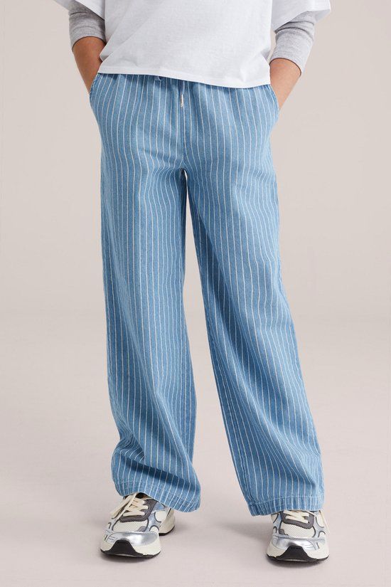 WE Fashion Meisjes straight leg denim broek