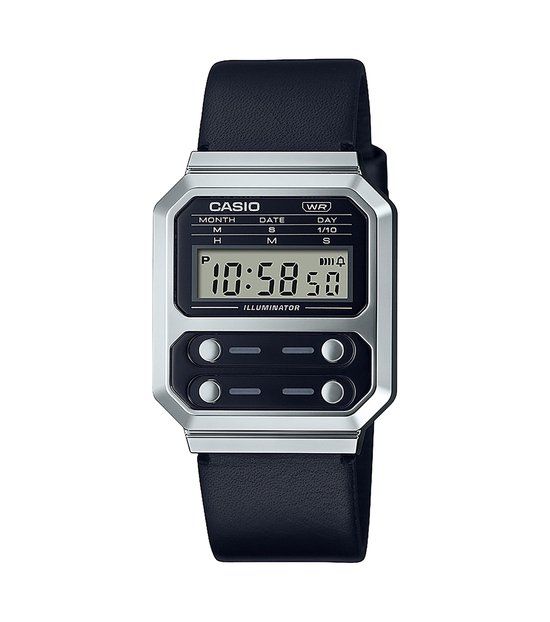 Casio Vintage Edgy A100WEL-1AEF - Unisex horloge - Zwart