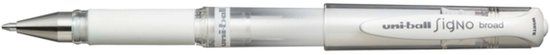 Uni-Ball Liquid ink ballpoint pen Signo Broad UM-153 W White 12 Pieces