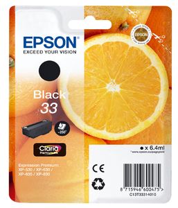 Epson 33 Black Ink Cartridge - C13T33314010