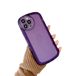 CLIPPER GUARDS Beschermhoes voor iPhone 14 Pro [verbeterde camerabescherming] - Van schokbestendig vloeibaar siliconenrubber - Voor 14 Pro 6,1 inch (paars)