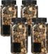 Mica Decorations decoratie stenen - 4x - 650ml - donkerbruin mix