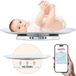 Gatson Balance pour bébé - Avec application - Jusqu'à 30kg - Inclus mètre ruban