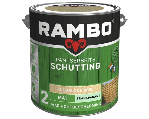 Rambo Schutting pantserbeits mat transparant kleurloos 0000 2 5 l