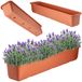 KADAX Jardinière 80 cm, terre cuite, plastique, pour intérieur et extérieur