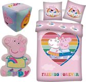 4KidsOnly Peppa Pig Junior Bedding Set Multi Colour Recycled Cotton
