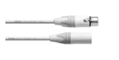 Cordial CXM 10 FM-SNOW XLR/XLR Audio Kabel - 10 m - Wit