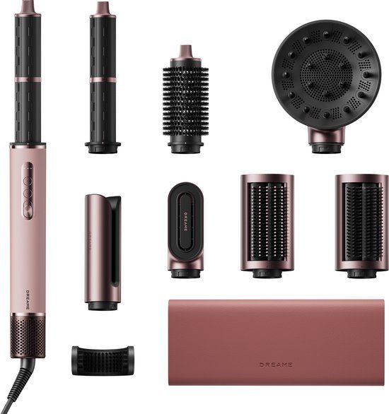 Dreame AirStyle Era 8-in-1 Föhn & Haarstyler - Automatische Krullen - NTC Warmtecontrole - Roze