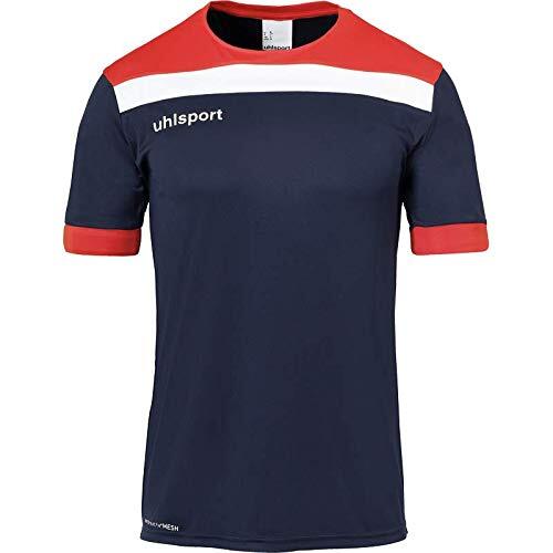 Uhlsport Offense 23 Shortsleeved heren voetbalshirt, marineblauw/rood/wit, XXXL