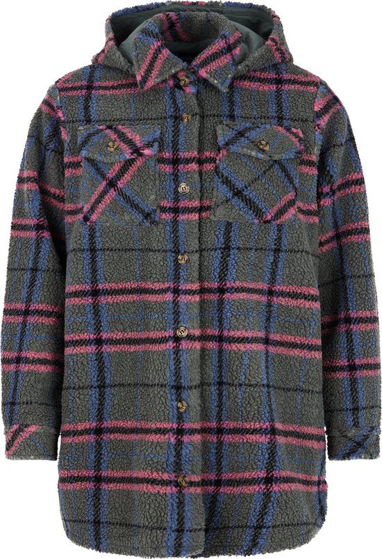 Protest Prtenter – Shacket Dames – Teddy – Overshirt – Tussenjas – Evergreen – Herfst/Winter 2024