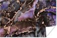 PosterMonkey Poster Marmer - Goud - Roze - 180x120 cm XXL