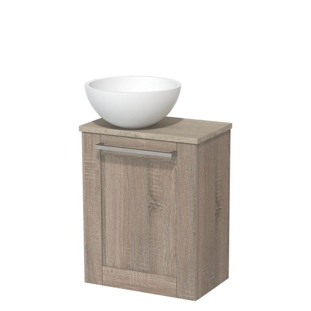 Maxaro Toiletmeubel Modulo 41 cm Lichtgrijs Eiken