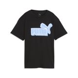 PUMA Essentials Logo Lab Relaxed Graphic T-shirt voor Heren, Blauw/Zwart, Maat 13-14Y