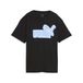 PUMA Essentials Logo Lab Relaxed Graphic T-shirt voor Heren, Blauw/Zwart, Maat 13-14Y