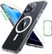 ESR Classic Pro HaloLock Hoesje + Tempered Glass Geschikt voor Apple iPhone 16 Pro Max | Back Cover Compatibel met MagSafe met Screen Protector | Camera Bescherming | Transparant