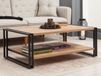 COSMALU table basse rectangulaire pin atlantique