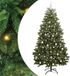 vidaXL Kunstkerstboom 210 cm 300 LED's Warmwit PVC en Staal Groen