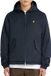 Lyle & Scott Veste matelassée à capuche et fermeture éclair pour homme, Dark Navy, M