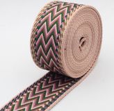 Merkloos 5 Meter Mixkleuren TASSENBAND met W-vorm, Breedte 50mm, Kleur 07