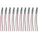 TAMS Elektronik 81-30132-10-C LED Met aansluitdraden Warm-wit, Helder 10 stuk(s)