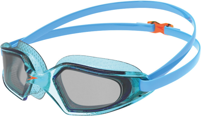 Speedo Hydropulse Goggles Kinderen, poolblue/chilliblue/lghtsmoke