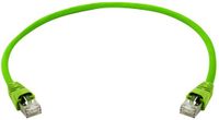 Telegärtner 100008996 RJ45 Netwerkkabel, patchkabel SF/UTP 10.0 m Groen Met anti-kniktule 1 stuk(s)