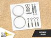 Segel EXTENSIBLE - Kit de montage pour murs, avec 2 cordes