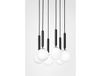 Nuura Lustre Miira 6, Ø 35 cm, gris/opale, à 6 lampes