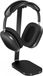 Store_8 Support de casque - Support de casque robuste - Accessoires de bureau pour le jeu - Noir - Aluminium et silicone - Convient aux casques circum-auriculaires