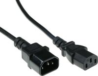 ACT Netsnoer C13 - C14 zwart 0,3 m AK5164