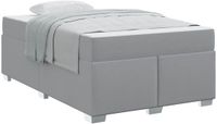 vidaXL Bedframe met matras Lichtgrijs 120 x 200 cm Stof