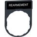 Schneider Electric ZBY0123 Support de plaque Réarmement inscriptible Noir 10 pièce(s)