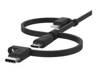 Belkin Universele kabel (3-in-1 USB-C-, Lightning- en Micro-USB-laadkabel)