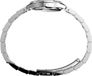 Timex Women's Solar Analog Quartz Watch Silver/White Case Metal 28mm TW2V39500AJ