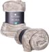 Atmosphera Plaid deken - 2x - lichtgrijs - polyester - 130 x 180 cm