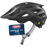 ABUS MTB-helm Moventor 2.0 - comfortabele fietshelm voor het terrein - all-mountain helm - voor dames en heren - zwart, S