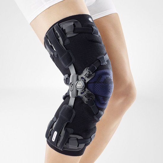 Bauerfeind GenuTrain OA Kniebrace Zwart Maat L Links