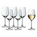 WMF Easy Plus Wijnglazen, witte wijn, set van 6, 390 ml, kristalglas, transparant