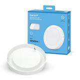 Garza LED plafondlamp, rond, 22 cm, 18 W, 6500 K, koud licht, 1950 lm, 30.000 uur, IP20, wit, energiebesparing 80%