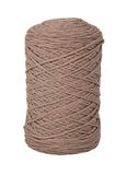 Rayher Braidy Recycling garen, gevlochten, 2 mm ø, taupe, bol ca. 250 m (250 g), knoopgaren, Macramégarn, 42009509