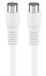 Nedis CSGB41300WT10 coax-kabel 1 m F-type Wit