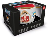 Stor One Piece Ramenkom met Eetstokjes, Veelkleurig