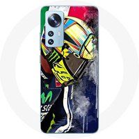 Maniacase Hoesje voor Xiaomi Mi 12 / 12X Valentino Rossi kampioen autocoureur