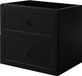 3E 3xE living.com 3xE living Meuble sous-vasque Gusto 60 cm, noir/chêne noyer, pieds noirs