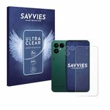 Savvies Screenprotector voor Fairphone 6 (Voor+Camera) - Folie Beschermfolie transparant 18 Stuks