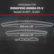 HEYNER® Essuie-glace pour DONGFENG HONDA CR-V 01.2017 - 12.2021, HYBRID Balai d'essuie-glace plat, Aérodynamique & Flexible, Revêtement nanographique