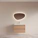 Boss & Wessing BWS Badmeubelset Riga Met Asia Wastafel Wit 80 cm Licht Eiken Japandi