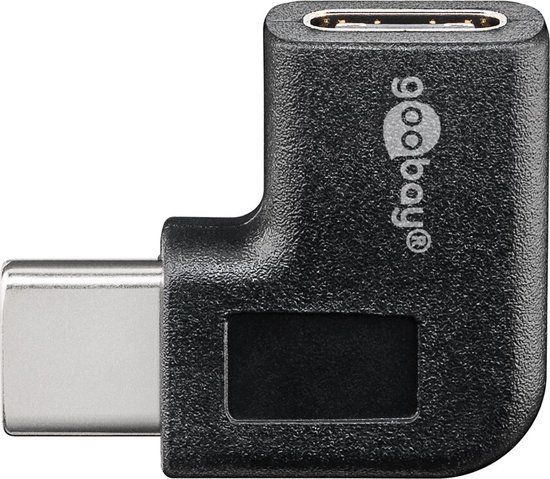 Goobay USB-C naar USB-C adapter - haaks - USB3.0 - zwart - 10 stuks