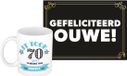 Bellatio Decorations Tasse à café d'anniversaire thème 70 ans - homme - parfait - avec carte de vœux félicitations vieux - format A5 - humour d'âge