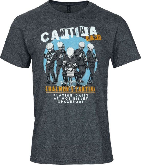 Star Wars Cantina Band Heren T-shirt - gemêleerd antraciet - XL
